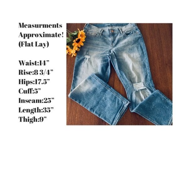 Old Navy Boyfriend Straight Jeans Size 2‎ - Picture 10 of 13